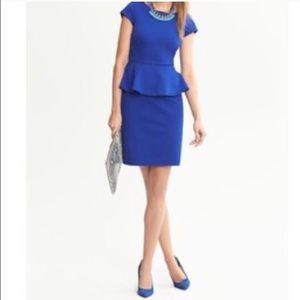 Gorgeous peplum Banana Republic dress
